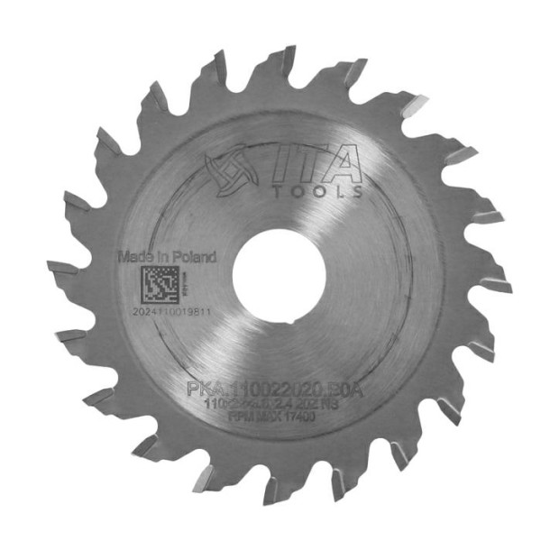 Картинка - Пила ITA TOOLS D=110 F=22 Z=20 K/P=3,6/2,4 NS позитив Holz-Her PKA.110022020.P0A