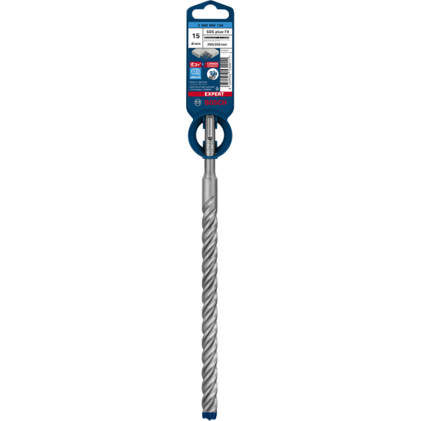 Картинка - Бур по железобетону BOSCH EXPERT SDS Plus-7X 15x200x265 мм