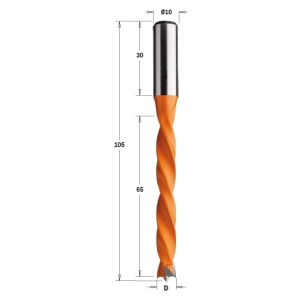 Сверло CMT NP HW D=7 I=65 L=105 S=10x30 LH 372.070.12