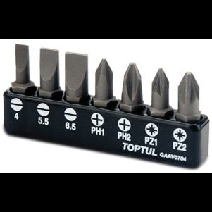 Набор бит TOPTUL 1/4" 7 шт GAAV0704 Набор бит TOPTUL 1/4" 7 шт GAAV0704