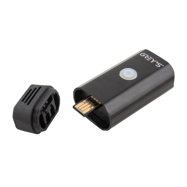 Картинка - Фонарик на велосипед Grey's LED 2xCree XP-G 400lm 1050mAh USBпорт