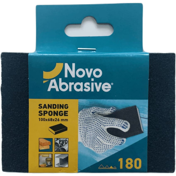 Фото - Шліфувальна губка NovoAbrasive 100х68х26 мм, Р180