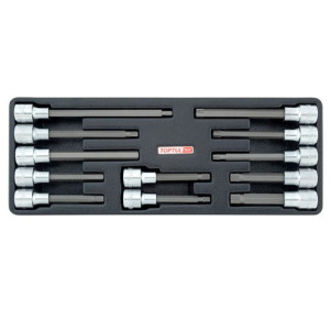 Набор бит впресованных в головку TOPTUL 1/2" 12 шт GAAT1202
