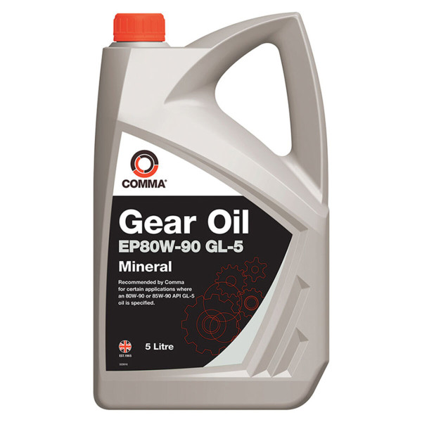 Картинка - Трансмиссионное масло Comma GEAR OIL EP80W-90 GL5 5л