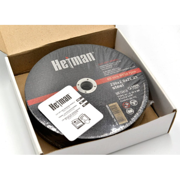 Фото - Круг відрізний Hetman 41 230 х 2,0 х 22,23 мм, по металу