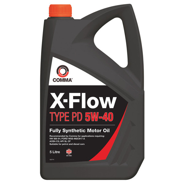 Картинка - Моторное масло Comma X-FLOW TYPE PD 5W-40 5л