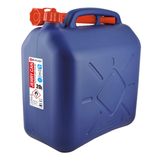 Фото - Каністра Bi-Plast пластикова HDPE для палива 20л з лійкою
