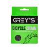 Картинка 1 - Цепь велосипедная Grey's 9шв. SH9 Silver/Grey, 116 звеньев