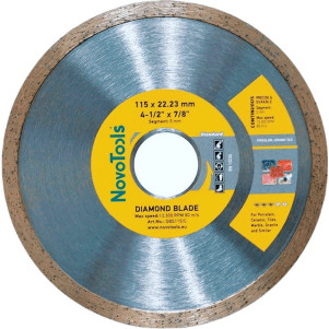 Диск алмазний NovoTools Standard 115 x 22,23 мм, Плитка