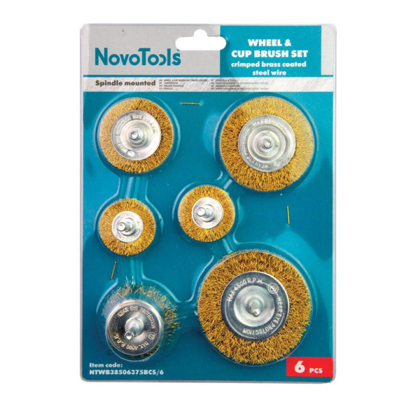 Фото - Набір щіток для дриля NovoTools, 6 шт.