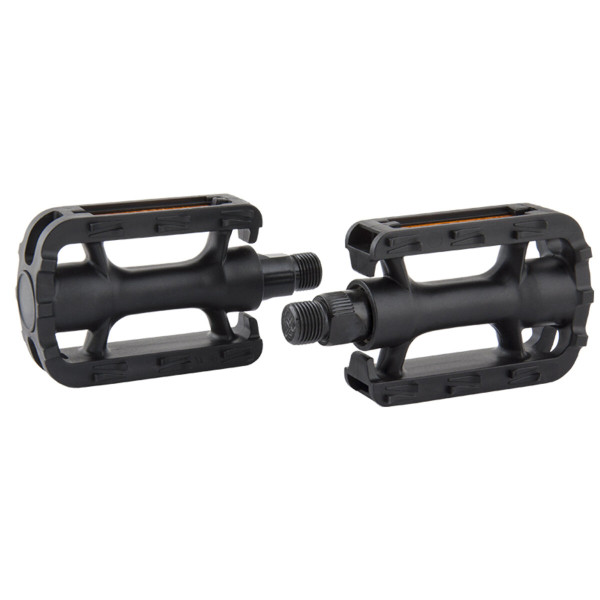 Фото - Велосипедні педалі Grey's із рефлектором із поліпропілену, чорні, 1 пара GR14210