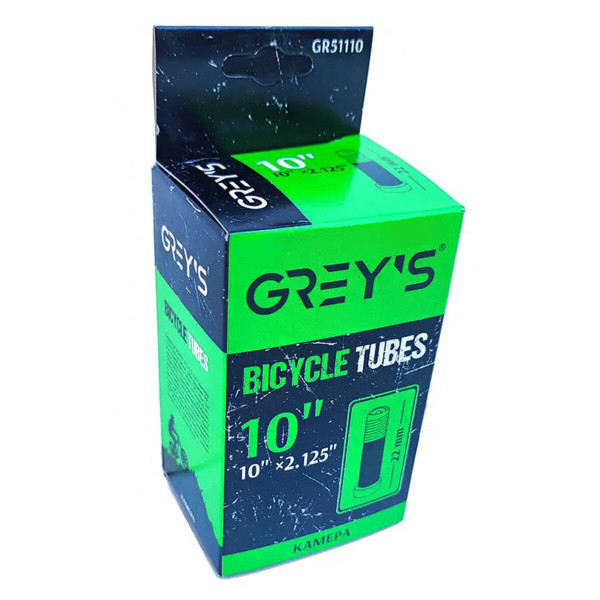 Картинка - Камера для самокатов Grey's 10"х2,125 AV 22мм