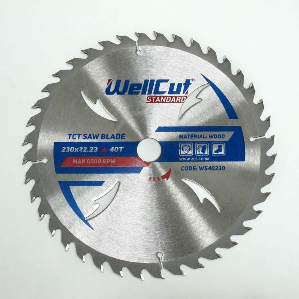 Картинка - Пильный диск WellCut 230 x 22,23 мм, 40T