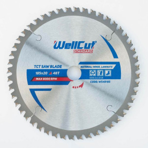 Пиляльний диск WellCut 185x20, 48Т ламінат