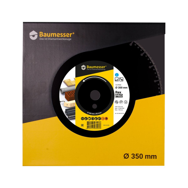 Картинка - Круг алмазный отрезной 1A1RSS V 350x3,5/2,5x6x25,4 Pro Rex