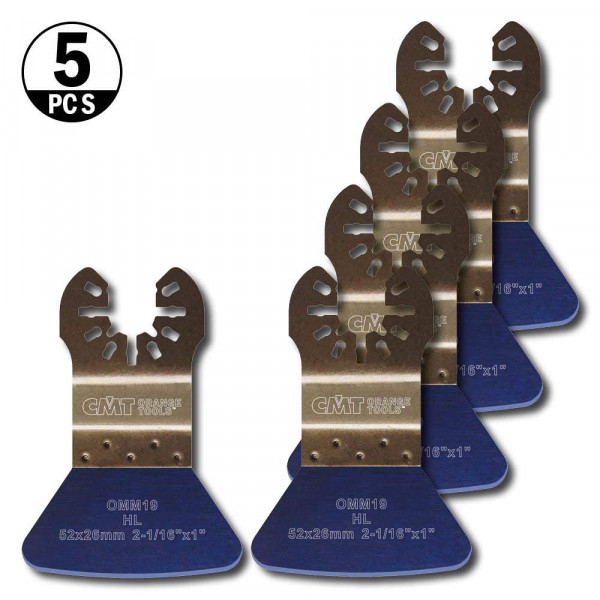 Картинка - Пильное полотно W = 52 I = 26 5 шт. универсальное крепление (OMM19)