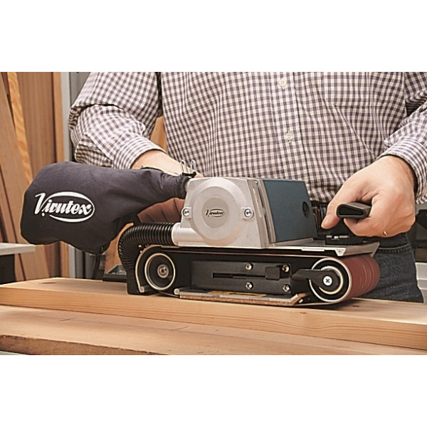 Картинка - Ленточная шлифмашина virutex lb31e 1200W 420M / MIN роб.повер.75x100mm. бумага 690x100mm