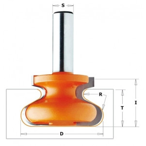 Фреза пазовая фасонная CMT HM D=19,05 I=19,05 T=14,3 R=2,4-4,76 S=8 (955.102.11)