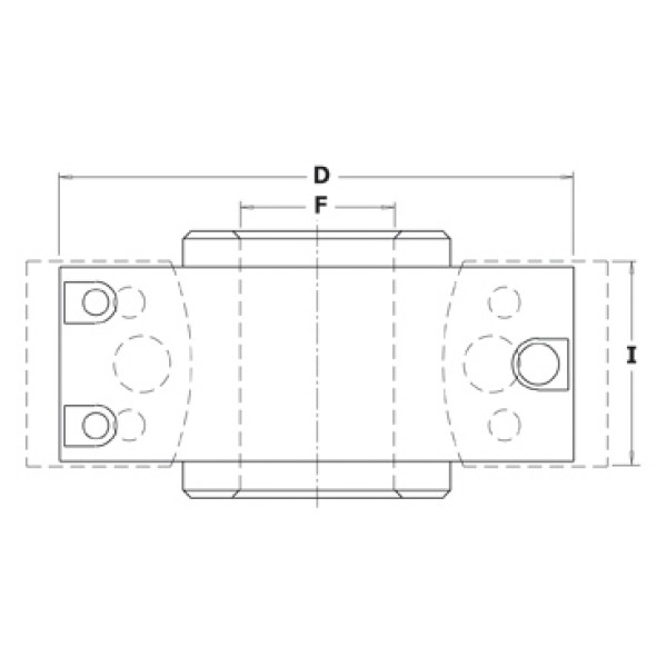 Фото - Фреза насадна D = 100 I = 40-50 F = 25,4 RPM = 5500-8400 MEC ALU (692.100.26)