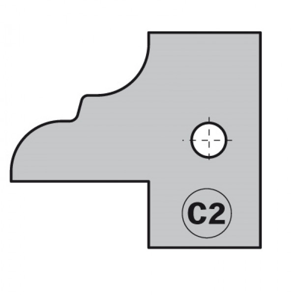 Картинка - Пара ножей тип C2 (25x29,8x2) для 694.015 (695.015.C2)