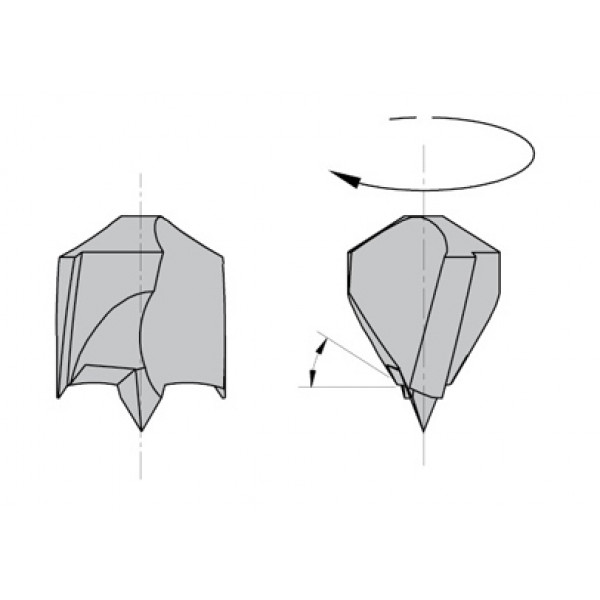 Картинка - Сверло NP HW D = 5,55 I = 40 L = 67 S = 8x20 RH (307.055.11)