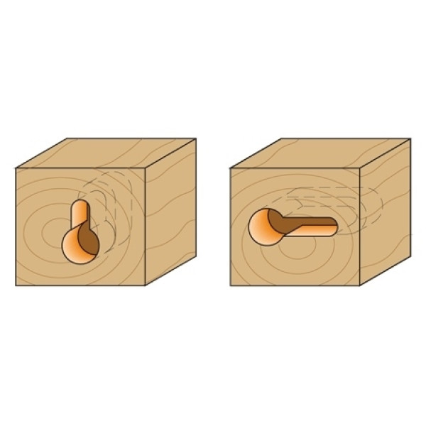 Картинка - Фреза для отверстий под замки HM D = 9,5 d = 4,8 I = 11 S = 6 (750.001.11)