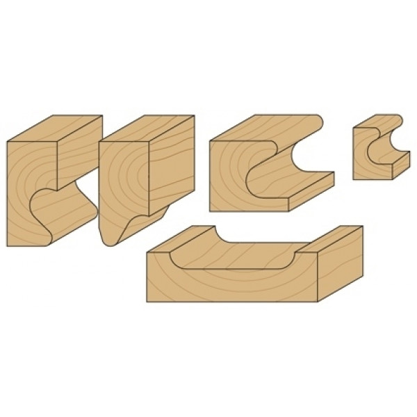 Картинка - Фреза пазовая фасонная CMT HM D=19,05 I=19,05 T=14,3 R=2,4-4,76 S=8 (955.102.11)