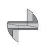 Картинка 1 - Фреза пазовая с резьбовым хвостовиком HW D = 8 I = 35 L = 67 S = M10 Z = 2 + 1 (182.080.11)
