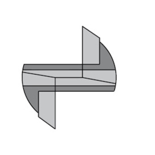 Картинка - Фреза пазовая с резьбовым хвостовиком HW D = 8 I = 35 L = 67 S = M10 Z = 2 + 1 (182.080.11)