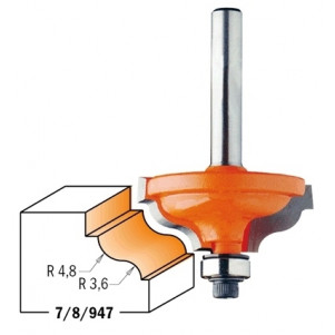 Фрезы профильные с подшипником HM R=4,8-3,6 D=34,2 S=12,7 I=13 (847.825.11)