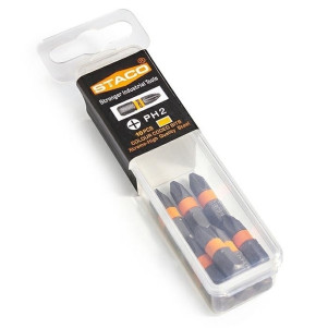 Бита 1/4 "дюйма PH2x25мм 10шт. Оранжевые (20898.STACO)