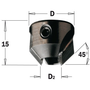 Зенкер HW D3 = 7 D = 16 LH (316.070.12)