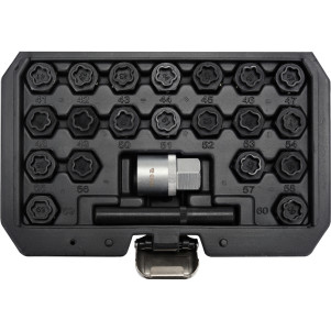 Торцевые головки YATO для винтов колесных дисков BMW 1/2" 22 шт YT-060303
