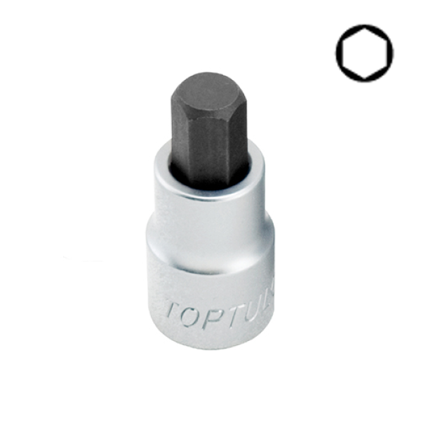 Фото - Голівка з насадкою TOPTUL HEX 8 мм 55 мм 1/2" BCDA1608