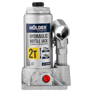 Домкрат гідравлічний пляшковий Molder 2т 148-278мм Домкрат гідравлічний пляшковий Molder 2т 148-278мм
