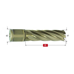 Корончатое сверло Karnasch GOLD-LINE D 13.5 мм L 55 мм WELDON 19