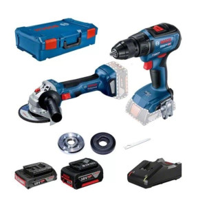 Аккумуляторная дрель-шуруповерт Bosch GSR 18V-50 + болгарка Bosch GWS 180-LI + АКБ 2 А/час, 5 А/час + XL-BOXX (0615990M47)