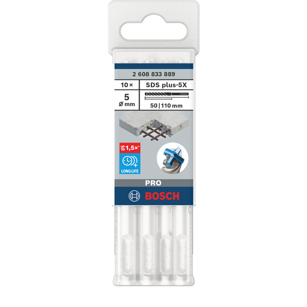 Фото - Бури Bosch PRO SDS plus-5X 5x50x110 мм, 10 шт