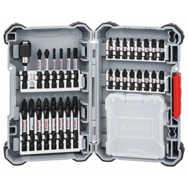 Фото - Набір ударних біт Bosch Pick and Click Impact Control 31 шт + магнітний тримач