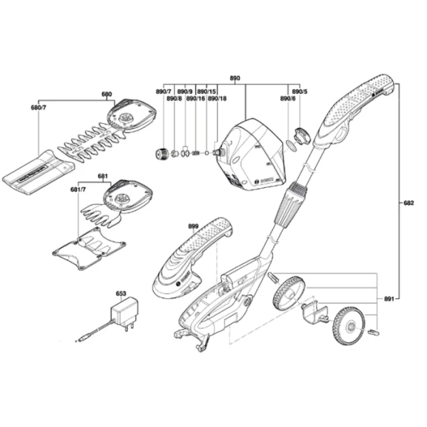 Картинка - Ножницы для травы аккумуляторные Bosch ISIO 3 + кусторез