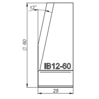 Резец для внутренней фаски стали 12° Promotech IB12-60 NOZ-000087