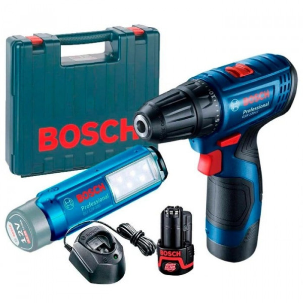 Фото - Шуруповерт акумуляторний Bosch GSR 120-LI + GLI 12V-300