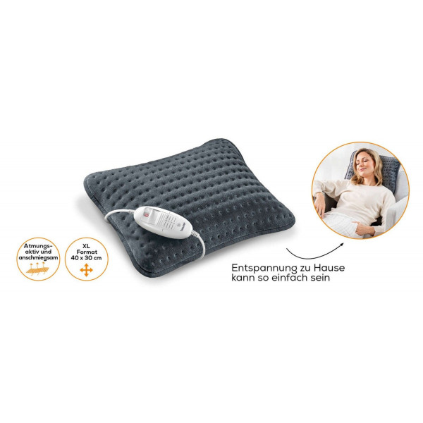 Картинка - Электрическая грелка-подушка Beurer HK 48 Grey
