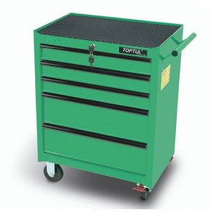 Візок інструментальний TOPTUL 5 секцій під верстак TCAB0501
