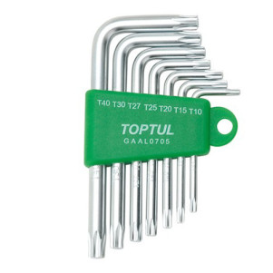 Набір ключів TORX TOPTUL T10-T40 7 шт GAAL0705