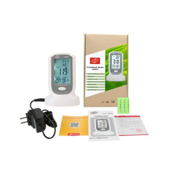 Картинка - Монитор концентрации формальдегида BENETECH 0-50°C 10-90% GM8801