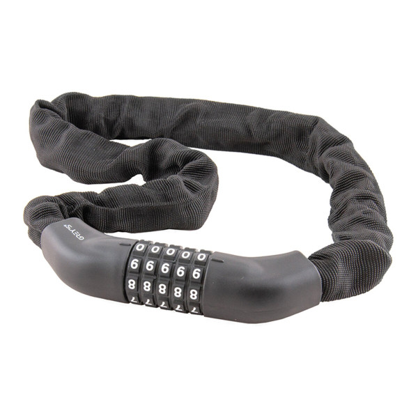 Картинка - Велозамок Grey's цепной кодовый 6*1000мм