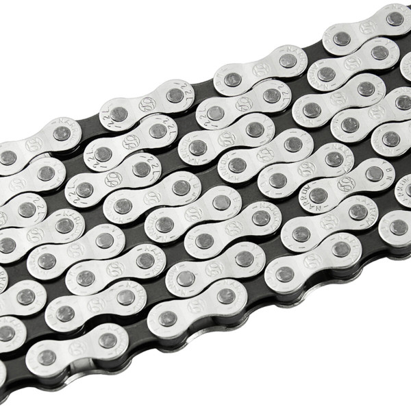 Картинка - Цепь велосипедная Grey's 8шв. S8 Half Silver, 116 звеньев
