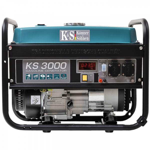 Картинка - Бензиновый генератор Konner & Sohnen KS 3000 (2.6 кВт)