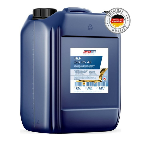 Картинка - Гидравлическая жидкость EuroLub HLP ISO-VG 46 20л